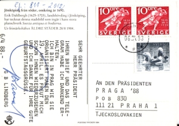 Známka 1988 S 012 S ● - Mezinárodní výstava poštovních známek